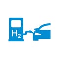 Vector car hydrogen station icon