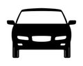 Vector car Icon on white background Royalty Free Stock Photo