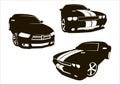 Vector car models Royalty Free Stock Photo