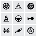 Vector car parts icons set Royalty Free Stock Photo