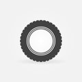 Vector car road tire icon or design element