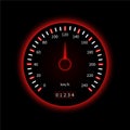 Vector car speedometer