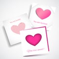 Vector Card Love Pink