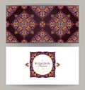 Vector card for Ramadan Kareem greeting. Gold decor for Ramadan month Royalty Free Stock Photo