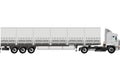 Vector cargo semi truck Royalty Free Stock Photo