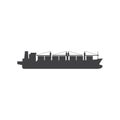 Vector cargo ship icon Royalty Free Stock Photo