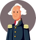 Vector Caricature Portrait of American President George Washington