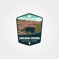 vector of carlsbad caverns logo symbol illustration design, united states national park emblem