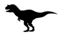 Vector carnotaurus silhouette