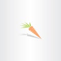 vector carrot icon logo Royalty Free Stock Photo