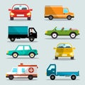 Vector Cars Set. Car Icons