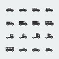 Vector cars / vehicles mini icons