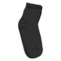 Vector Cartoon Black Casual Socks