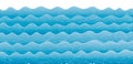 Cartoon Blue Ocean Waves