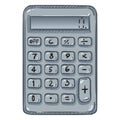 Vector Cartoon Calculator on White Background Royalty Free Stock Photo