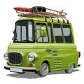 Cartoon Camper Van Royalty Free Stock Photo