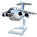 Vector Cartoon Cargo Airplane Royalty Free Stock Photo