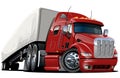 Vektor návrh malby náklad polotovarů nákladní auto 