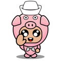 sailor pig animal mascot costume