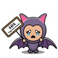 Bat animal mascot costume page not found Royalty Free Stock Photo