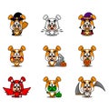 Mascot set bundle halloween dog