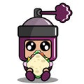 Spray purple sandwich mascot costume