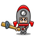 Planet baseball space rocket mascot costum
