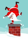 Vector cartoon character illustration of cute funny Santa Claus Royalty Free Stock Photo