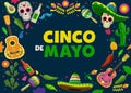 Cartoon Cinco de Mayo design