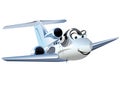 Vector Cartoon Civil utility airplane