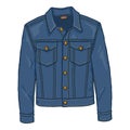 Vector Cartoon Classic Denim Jacket