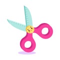 Vector Cartoon Cute Scissors School Kawaii Illustration