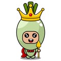 Spring onion vegetable mascot costume king