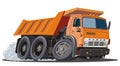 Vector cartoon dump truck Royalty Free Stock Photo