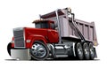 Vector Cartoon Dump Truck