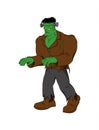 Vector cartoon - Frankenstein halloween character