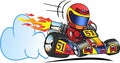 Vector Cartoon go kart Royalty Free Stock Photo