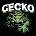 Cartoon of Green gecko logo