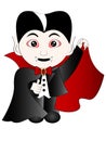 Vector Cartoon Halloween Dracula.