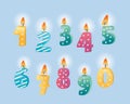 Birthday candles Royalty Free Stock Photo