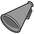 Megaphone Illustration Royalty Free Stock Photo