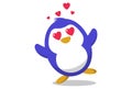 Cartoon Illustration Of Cute Penguin. Royalty Free Stock Photo