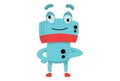 Vector Cartoon Illustration Of Cute Robot Royalty Free Stock Photo
