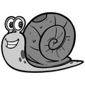 Garden Snail Illustration