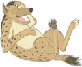Laughing Hyena Cartoon Illustration