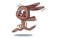 Vector Cartoon Illustration Of Rabbit Royalty Free Stock Photo