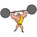 Strongman lifting Weights Royalty Free Stock Photo