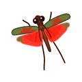 Vector cartoon insect clip art Royalty Free Stock Photo