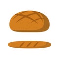 Vector cartoon isolated bread icon