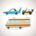 Vector Cartoon Isometric Cars